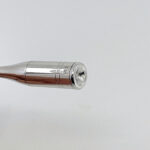 Champagne Bottle Swizzle Stick With Retractable Stirrer Finished In 925 English Hallmarked Sterling Silver