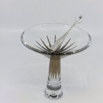 Champagne Bottle Swizzle Stick With Retractable Stirrer Finished In 925 English Hallmarked Sterling Silver