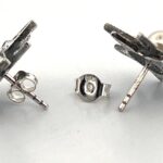 Star Earrings With Cubic Zirconia And Pearl Detail Finished In 925 English Hallmarked Sterling Silver