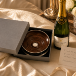 12cm Classic Plain Coaster 925 Sterling Silver English Hallmarks With Mahogany Base Ari D Norman