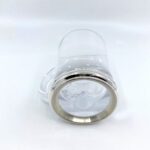 Beer Glass With Mounted Base And Crystal Glass Finished In 925 English Hallmarked Sterling Silver