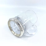 Beer Glass With Mounted Base And Crystal Glass Finished In 925 English Hallmarked Sterling Silver