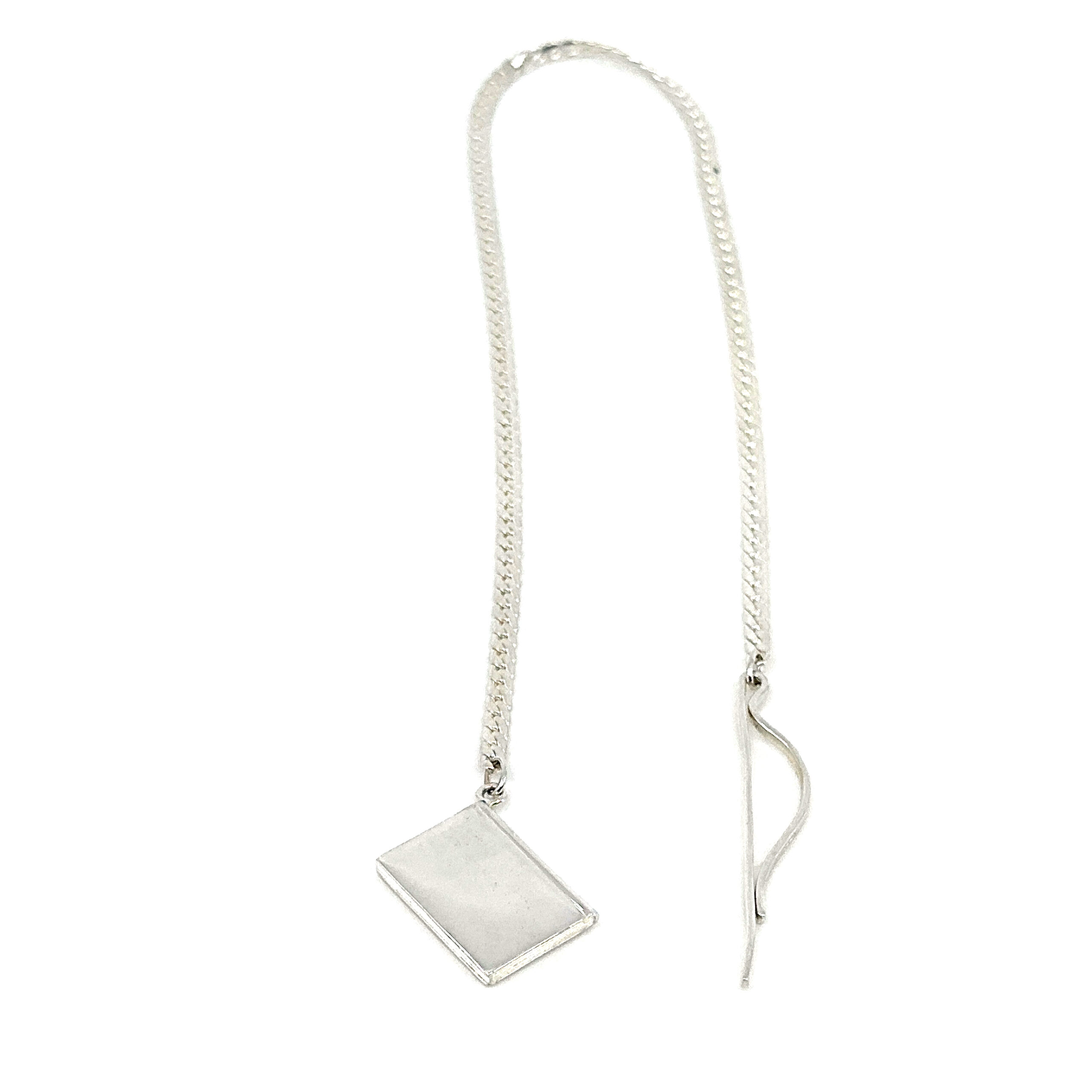 GT85 (6) Book Charm On Chain Bookmark Finished In 925 English Hallmarked Sterling Silver