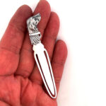 Dog Bookmark Victorian Style Finished In 925 English Hallmarked Sterling Silver
