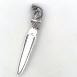 Dog Bookmark Victorian Style Finished In 925 English Hallmarked Sterling Silver