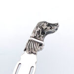 Dog Bookmark Victorian Style Finished In 925 English Hallmarked Sterling Silver