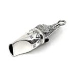 Dog Whistle Pendant Victorian Style Finished In 925 English Hallmarked Sterling Silver