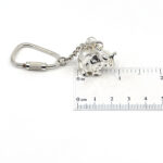 Elephant Keyring With Screw Fitting Finished In 925 English Hallmarked Sterling Silver