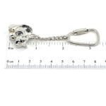 Elephant Keyring With Screw Fitting Finished In 925 English Hallmarked Sterling Silver