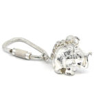 Elephant Keyring With Screw Fitting Finished In 925 English Hallmarked Sterling Silver