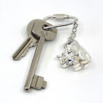 Elephant Keyring With Screw Fitting Finished In 925 English Hallmarked Sterling Silver