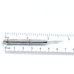 Engine Turned Retractable Travel Toothpick Finished In 925 English Hallmarked Sterling Silver