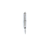 Engine Turned Retractable Travel Toothpick Finished In 925 English Hallmarked Sterling Silver