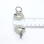 Feature Hallmark Double Keyring With Interlocking Mechanism In 925 English Hallmarked Sterling Silver