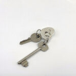 Feature Hallmark Double Keyring With Interlocking Mechanism In 925 English Hallmarked Sterling Silver
