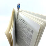 Floral Bookmark Rennie Mackintosh Style Rhodium Plated Metal Alloy With Enamel