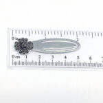 Flower Bookmark With Marcasite Finished In 925 English Hallmarked Sterling Silver
