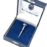 Golf Tee Finished In 925 English Hallmarked Sterling Silver