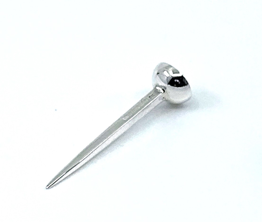 GT428 (5) Golf Tee Finished In 925 English Hallmarked Sterling Silver