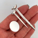 Golf Tee Marker And Tee Pencil Set, finished in 925 English Hallmarked Sterling Silver