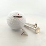 Golf Tee Marker And Tee Pencil Set, finished in 925 English Hallmarked Sterling Silver