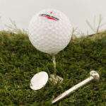 Golf Tee Marker And Tee Pencil Set, finished in 925 English Hallmarked Sterling Silver
