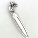 Horse Bookmark Victorian Style Finished In 925 English Hallmarked Sterling Silver