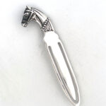 Horse Bookmark Victorian Style Finished In 925 English Hallmarked Sterling Silver