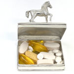 Horse on Rectangular Pill Box, Finished In 925 English Hallmarked Sterling Silver 11 Horse on Rectangular Pill Box, Finished In 925 English Hallmarked Sterling Silver