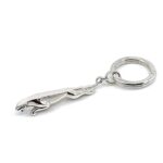 Jaguar Keyring With Sculpted Feline Form Finished In 925 English Hallmarked Sterling Silver 1 Jaguar Keyring With Sculpted Feline Form Finished In 925 English Hallmarked Sterling Silver