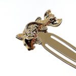 Koi Fish Bookmark Gold Plated Metal Alloy