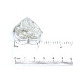 Medium Engraved Heart Pill Box, finished in 925 English Hallmarked Sterling Silver 2 Medium Engraved Heart Pill Box, finished in 925 English Hallmarked Sterling Silver