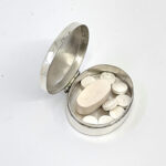 Medium Engraved Oval Pill Box, finished in 925 English Hallmarked Sterling Silver 10 Medium Engraved Oval Pill Box, finished in 925 English Hallmarked Sterling Silver