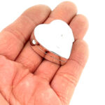 Medium Plain Heart Pill Box, finished in 925 English Hallmarked Sterling Silver 3 Medium Plain Heart Pill Box, finished in 925 English Hallmarked Sterling Silver