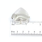 Medium Plain Heart Pill Box, finished in 925 English Hallmarked Sterling Silver 2 Medium Plain Heart Pill Box, finished in 925 English Hallmarked Sterling Silver