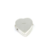 Medium Plain Heart Pill Box, finished in 925 English Hallmarked Sterling Silver 4 Medium Plain Heart Pill Box, finished in 925 English Hallmarked Sterling Silver