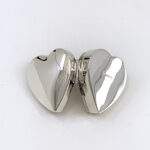 Medium Plain Heart Pill Box, finished in 925 English Hallmarked Sterling Silver 8 Medium Plain Heart Pill Box, finished in 925 English Hallmarked Sterling Silver