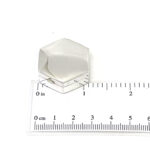 Medium Plain Hexagonal Pill Box finished in 925 English Hallmarked Sterling Silver 2 Medium Plain Hexagonal Pill Box finished in 925 English Hallmarked Sterling Silver