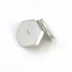 Medium Plain Hexagonal Pill Box finished in 925 English Hallmarked Sterling Silver 5 Medium Plain Hexagonal Pill Box finished in 925 English Hallmarked Sterling Silver