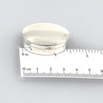 Medium Plain Oval Pill Box, finished in 925 English Hallmarked Sterling Silver 2 Medium Plain Oval Pill Box, finished in 925 English Hallmarked Sterling Silver