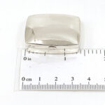 Medium Plain Rectangular Pill Box, finished in 925 English Hallmarked Sterling Silver 2 Medium Plain Rectangular Pill Box, finished in 925 English Hallmarked Sterling Silver