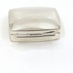 Medium Plain Rectangular Pill Box, finished in 925 English Hallmarked Sterling Silver 7 Medium Plain Rectangular Pill Box, finished in 925 English Hallmarked Sterling Silver
