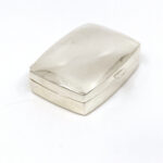 Medium Plain Rectangular Pill Box, finished in 925 English Hallmarked Sterling Silver 9 Medium Plain Rectangular Pill Box, finished in 925 English Hallmarked Sterling Silver
