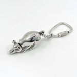 Moving Pig Keyring With Articulated Animal Form Finished In 925 English Hallmarked Sterling Silver 7 Moving Pig Keyring With Articulated Animal Form Finished In 925 English Hallmarked Sterling Silver