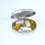 Oval Pill Box With Mother Of Pearl And Marcasite Finished In 925 English Hallmarked Sterling Silver 11 Oval Pill Box With Mother Of Pearl And Marcasite Finished In 925 English Hallmarked Sterling Silver