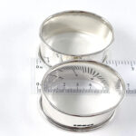 Pair Plain Oval Serviette Rings, finished in 925 English Hallmarked Sterling Silver