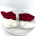 Pair Plain Oval Serviette Rings, finished in 925 English Hallmarked Sterling Silver