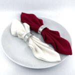 Pair Plain Round Serviette Rings, finished in 925 English Hallmarked Sterling Silver