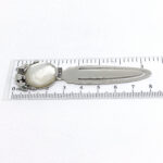 Panther Bookmark Art Deco Style Finished In 925 English Hallmarked Sterling Silver Set With Mother Of Pearl And Marcasite