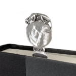 Panther Bookmark Art Deco Style Finished In 925 English Hallmarked Sterling Silver Set With Mother Of Pearl And Marcasite